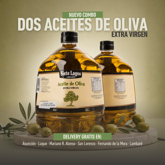 Combo Aceite de Oliva Extra Virgen Siete Lagos x2