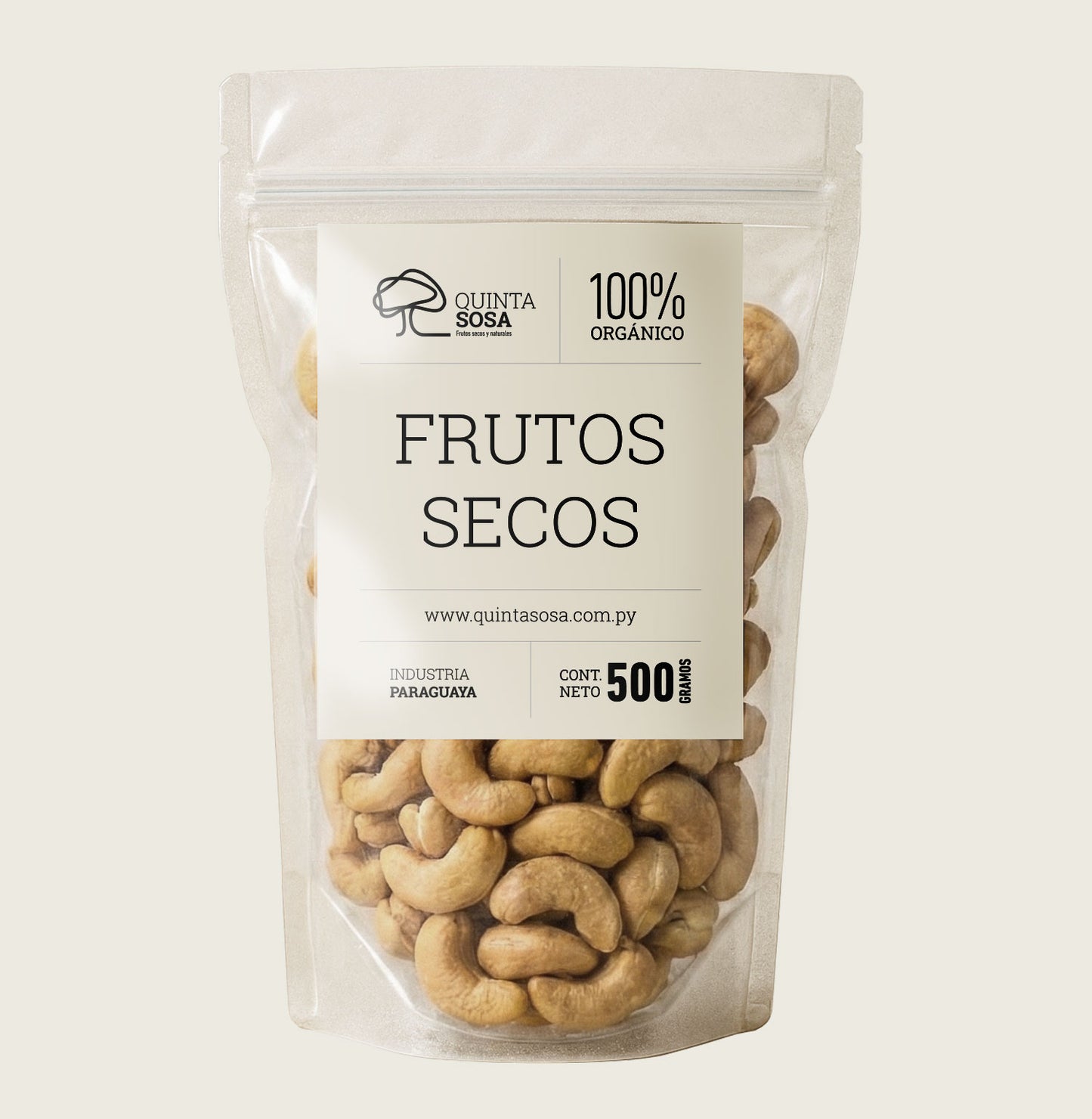 Castañas de cajú tostados sin sal