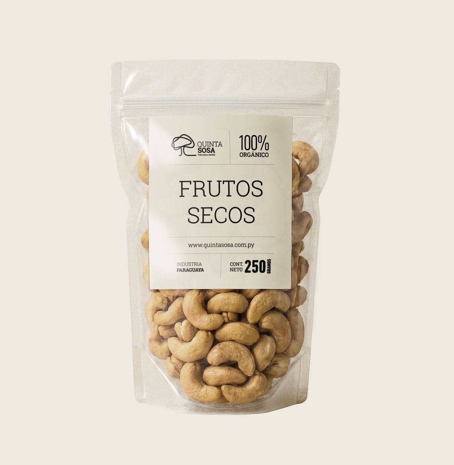 Castañas de cajú tostados sin sal
