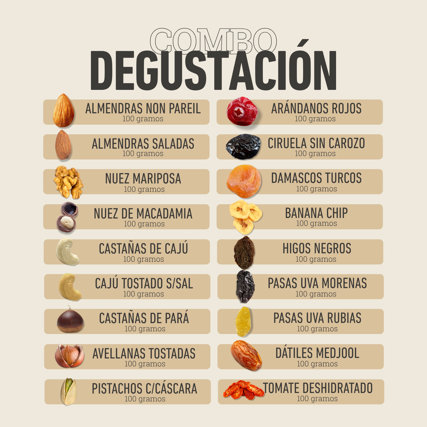 Combo Degustación