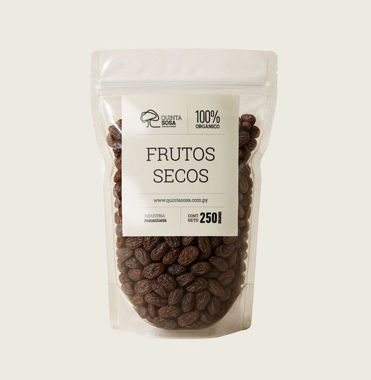 Pasas de uva morenas