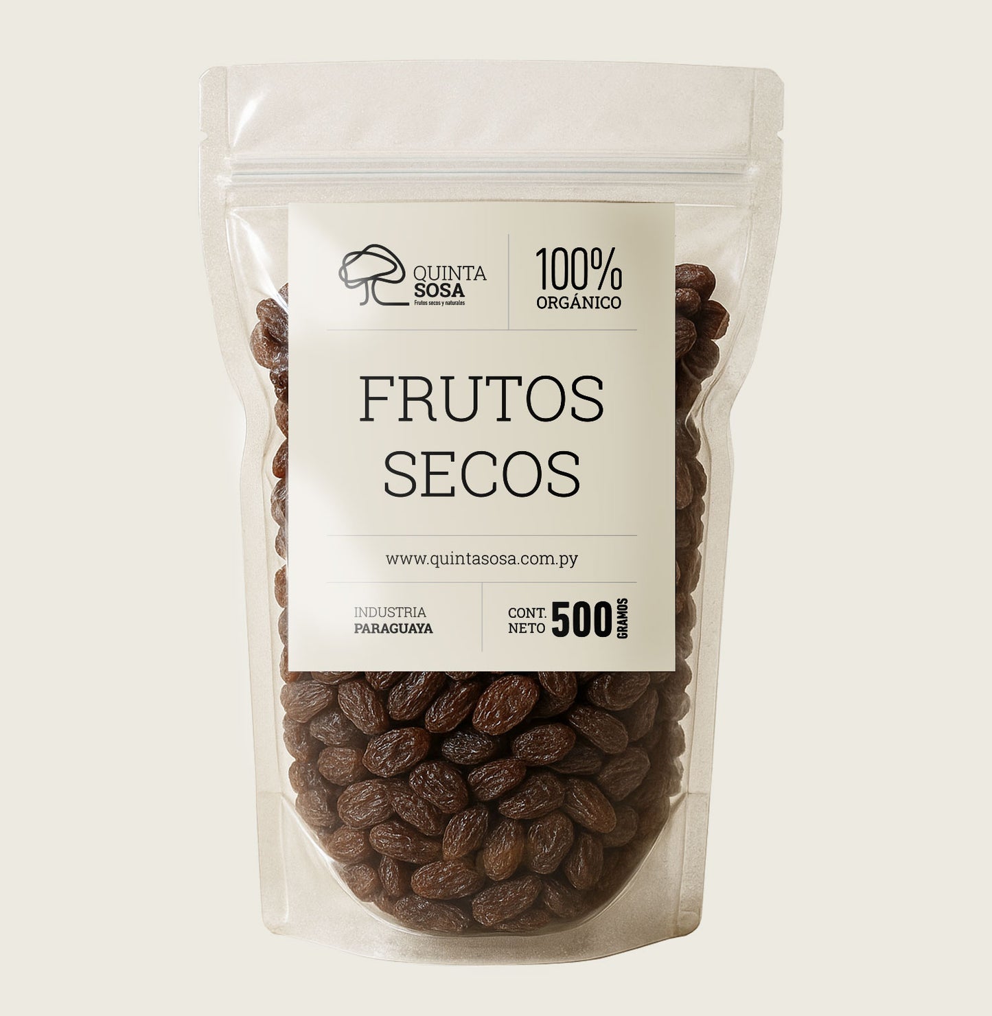 Pasas de uva morenas